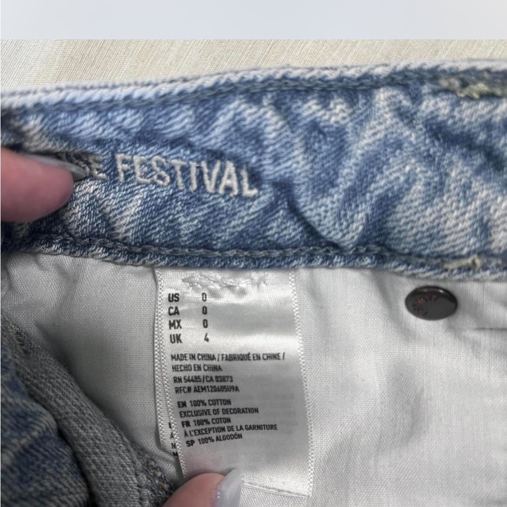 American Eagle Light Blue Jean Shorts